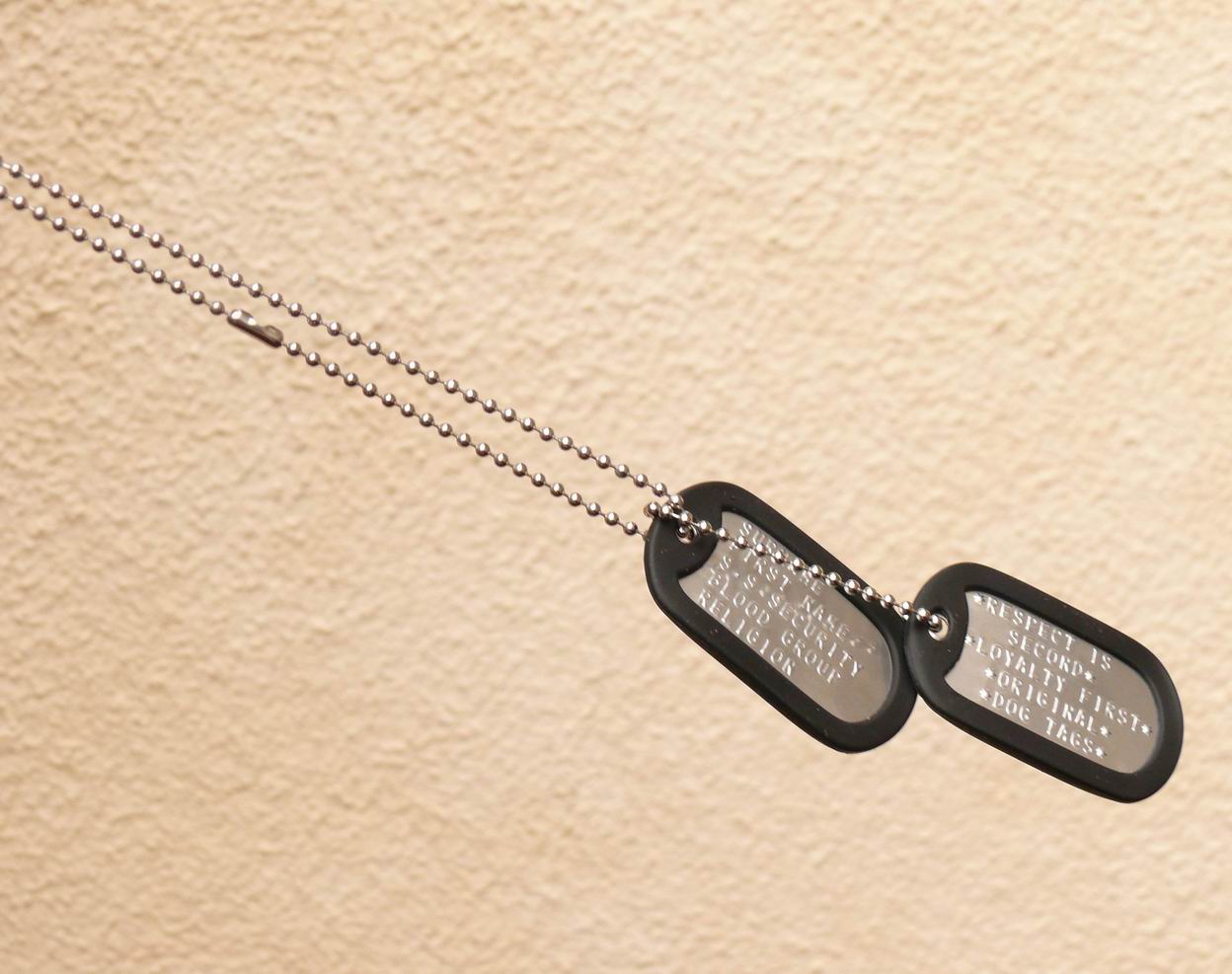 cancer3 MILITARY DOG TAGS EMBOSSED PERSONALISED FREE