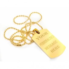 Gold 24 Plated ENGRAVING DOG TAG  Gold 24 Plated ENGRAVING DOG TAG