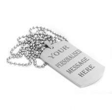 ENGRAVING DOG TAG Rhodium Plated ENGRAVING DOG TAG Rhodium Plated